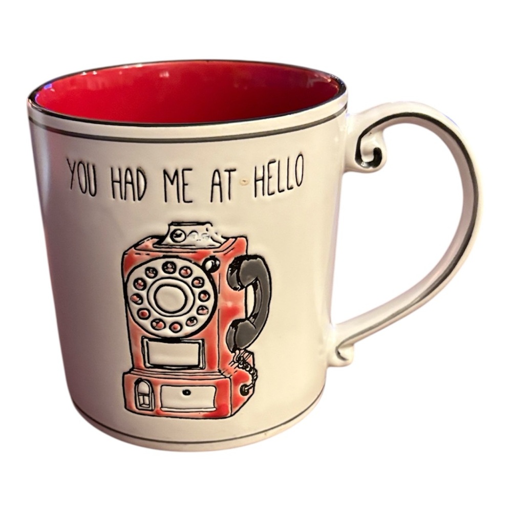 Spectrum Designz Retro Red Telephone “you had me at hello” coffee/tea Mug